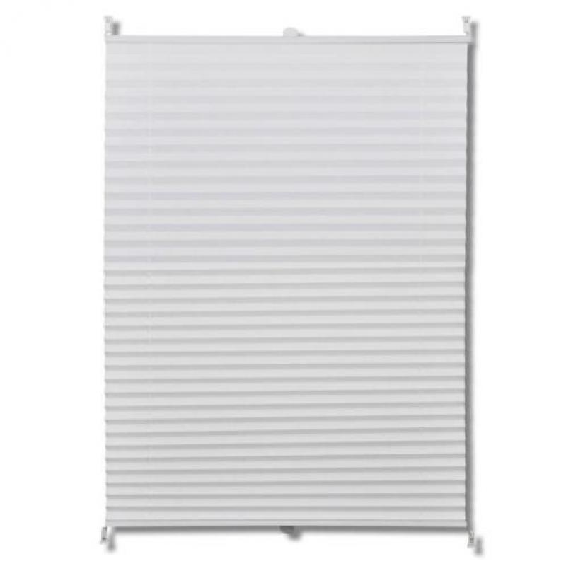 vidaXL Plisséjaloezie 60x125 cm wit