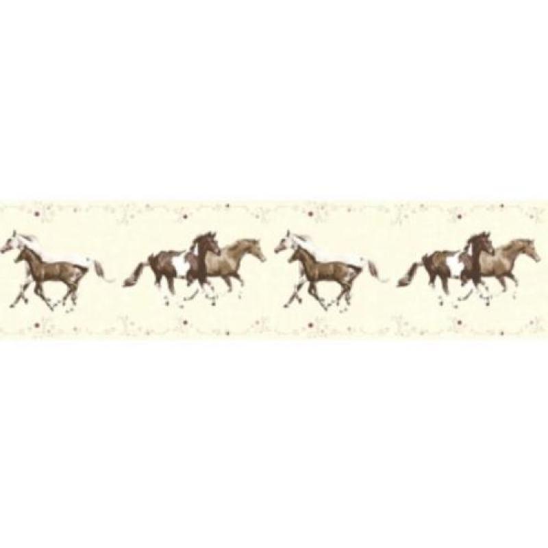 2 rollen Paarden-Behang + ca 4m band