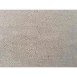 Beige laag voetenbankje