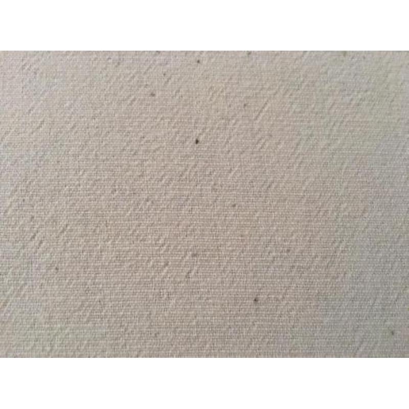 Beige laag voetenbankje