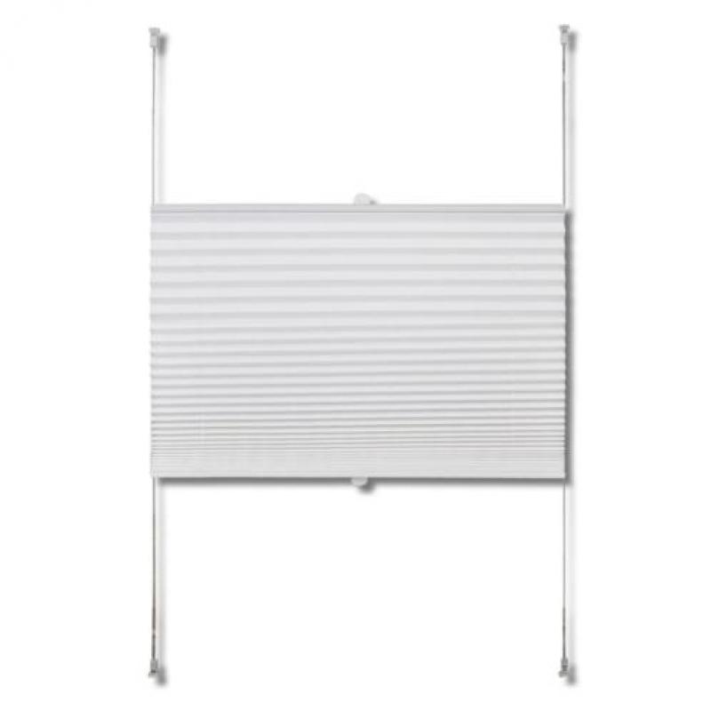 vidaXL Plisséjaloezie 60x125 cm wit