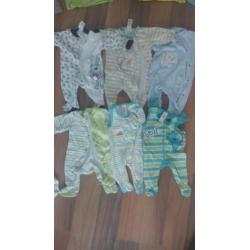Babykleding maat 50/56 pakket 30 stuks jongen