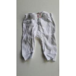 2 broekjs wit en blauw maat 50