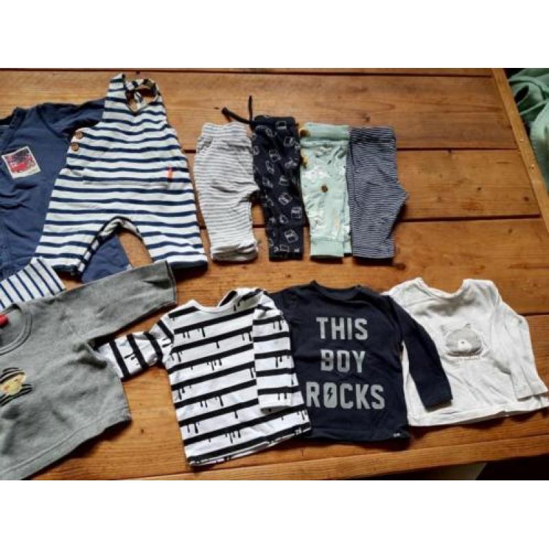 24-delig jongen maat 50 Z8, noppies, petit bateau, koeka