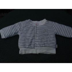 Wit Grijs Nijntje Jasje Vest / Vestje Jas - Prenatal - mt 50
