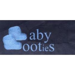 Baby Booties, Reggae, 0-3 maanden, handgebreide slofjes