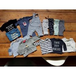 24-delig jongen maat 50 Z8, noppies, petit bateau, koeka