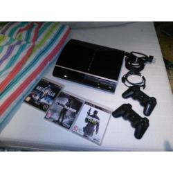 Playstation 3 met heel veel spellen.