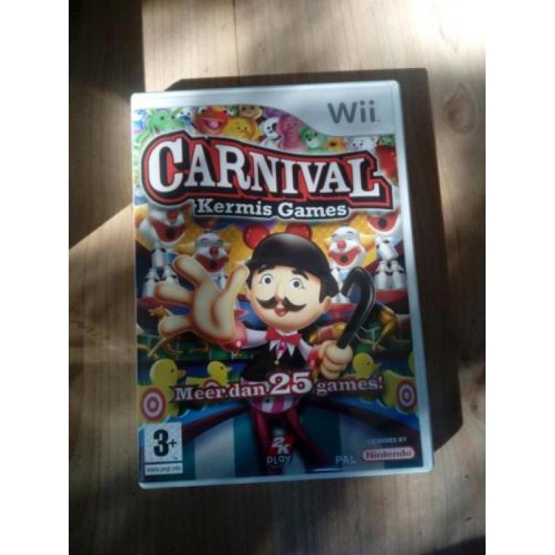 Nintendo Wii met spel Carnival Kermis Games