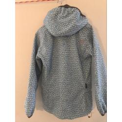 Stoere blauwe meisjes softshell Didriksons maat 140