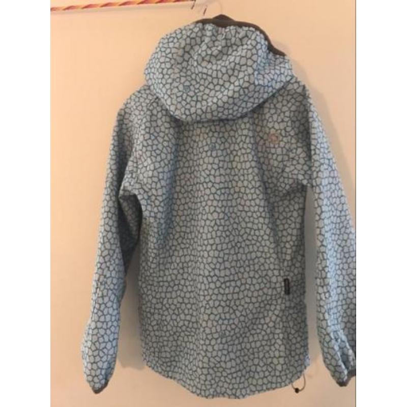 Stoere blauwe meisjes softshell Didriksons maat 140