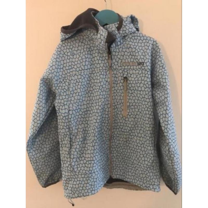 Stoere blauwe meisjes softshell Didriksons maat 140