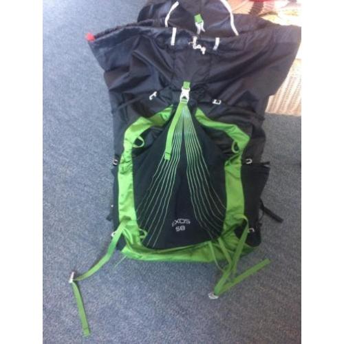 Rugzak Osprey 58L Zwart-Groen