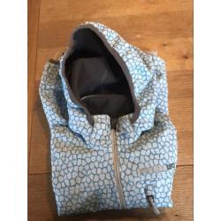 Stoere blauwe meisjes softshell Didriksons maat 140