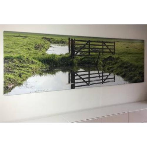 Foto verlijmd achter acrylaat 26x32 cm