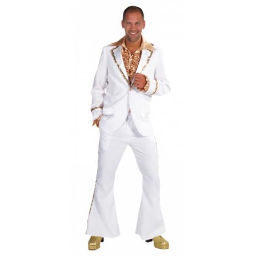Verkleedkleding Wit Bling Bling kostuum heren