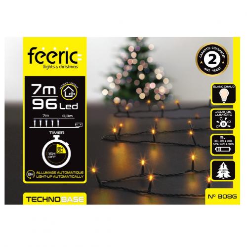 Feeric lights kerstverlichting - warm wit - 7 meter - 96 leds